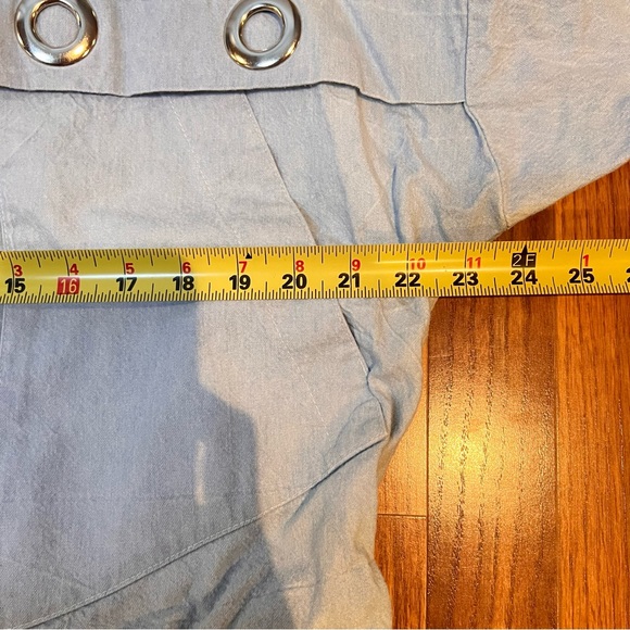 VINTAGE | denim chambray lightweight zip up grommet jacket - Picture 7 of 11